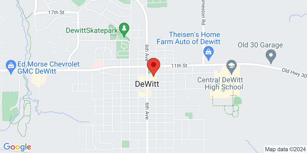 Map of DeWitt Community Library